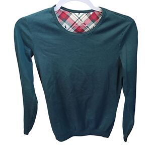 CALIDA Holiday Pyjama with cuff Set Green Red Plaid Reindeer size XS Pajama